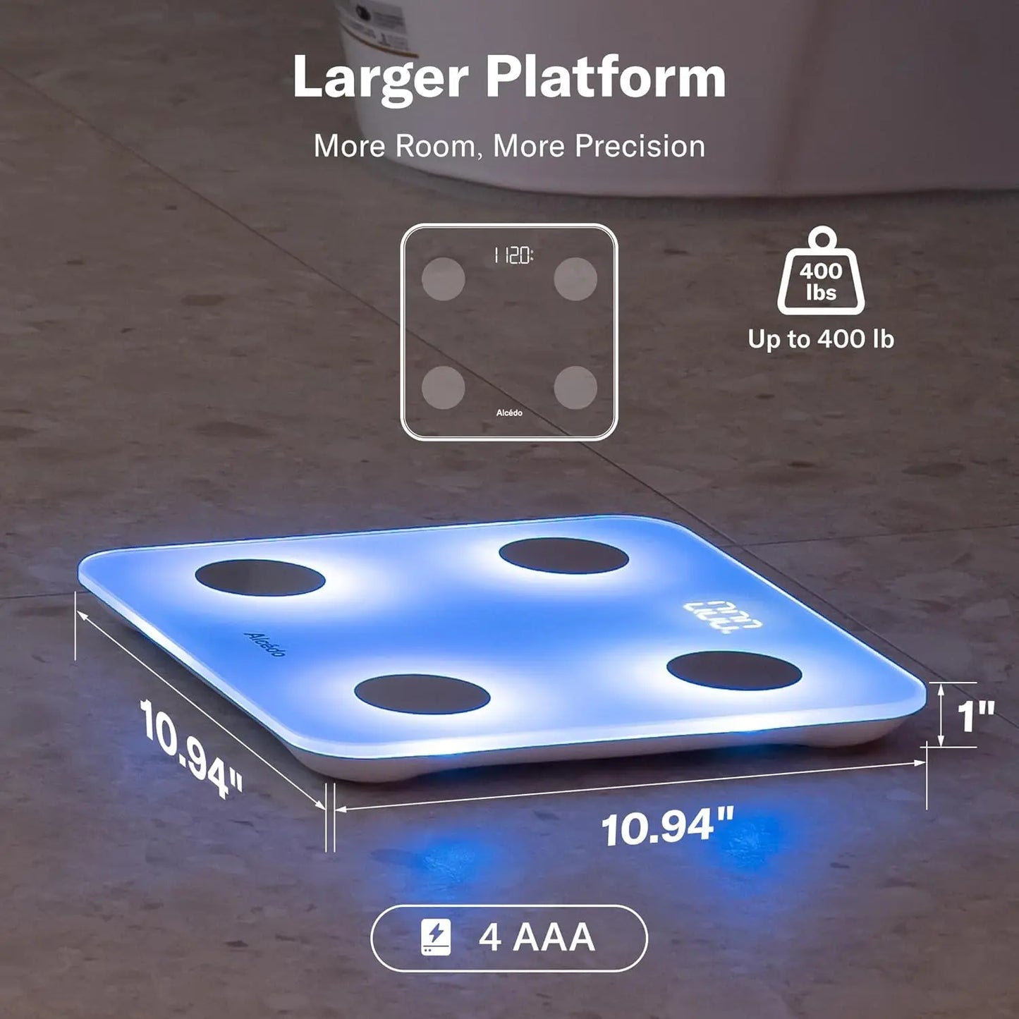Alcedo GlowBody Smart Scale